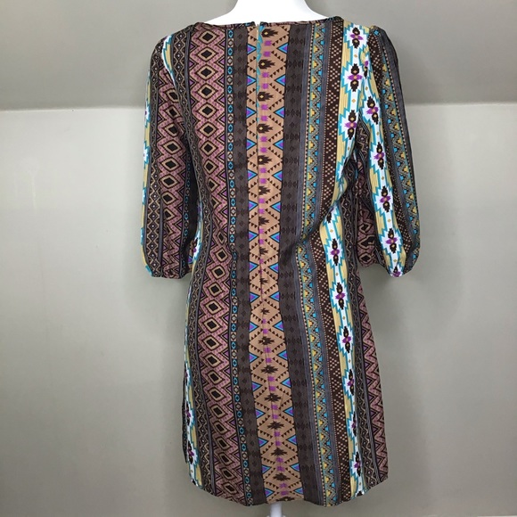 Francesca’s Southwest Boho Shift Dress - Picture 3 of 6
